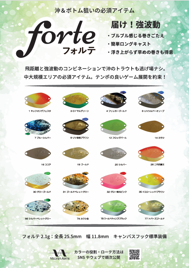 ☆予約販売☆フォルテ2.1ｇセット 26年9月下旬出荷予定