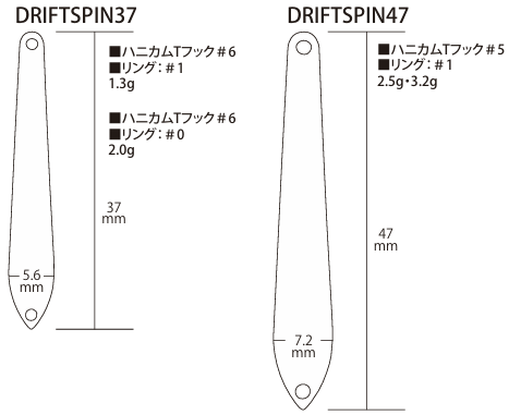 ドリフトスピン　2024年追加サイズ