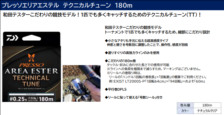 プレッソエリアエステル テクニカルチューン